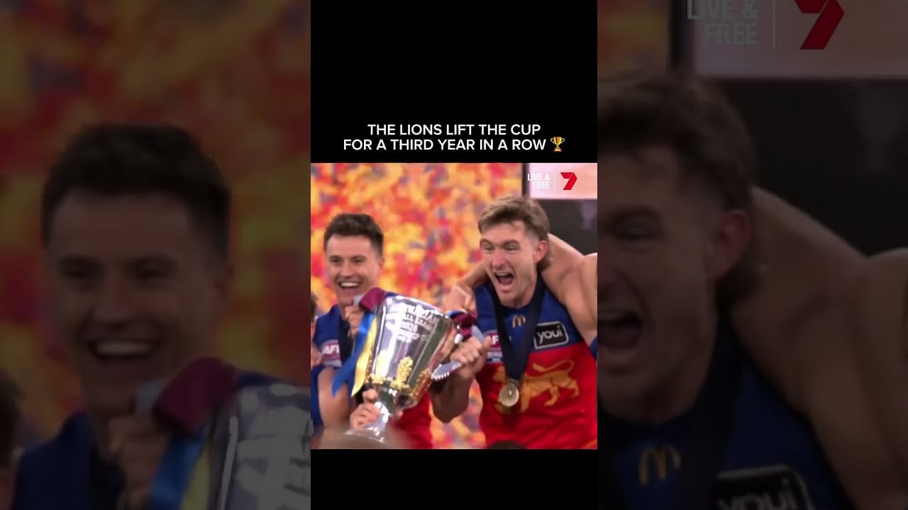 Soak it in, Brisbane fans 🥹 #afl #aflgf #footy