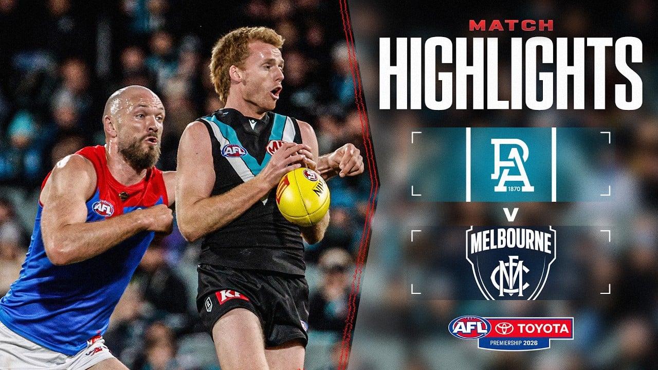 Port Adelaide v Melbourne Highlights | Round 23, 2026 | AFL
