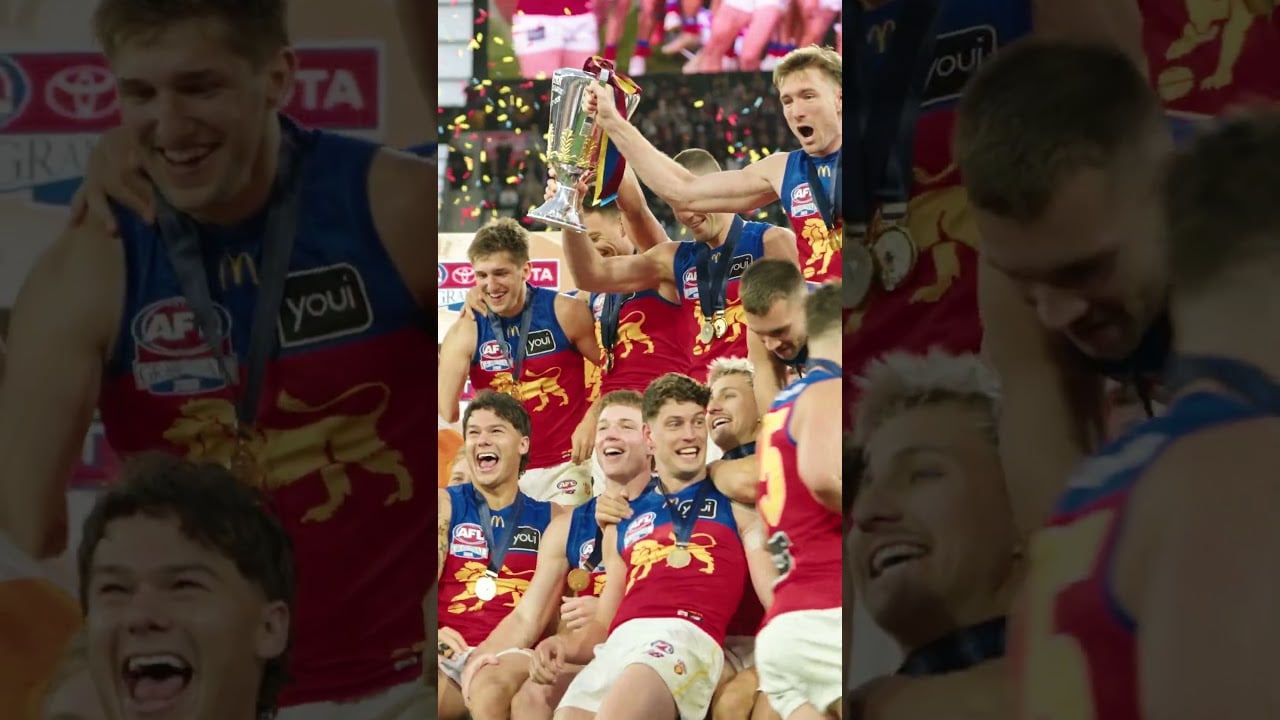 Yes that really happened, Lions fans 🏆 #afl #aflgf #footy