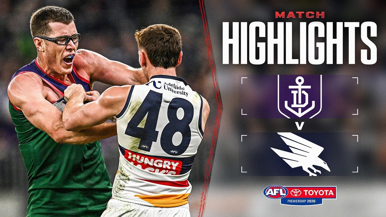 Fremantle v Adelaide Crows Highlights | Round 23, 2026 | AFL
