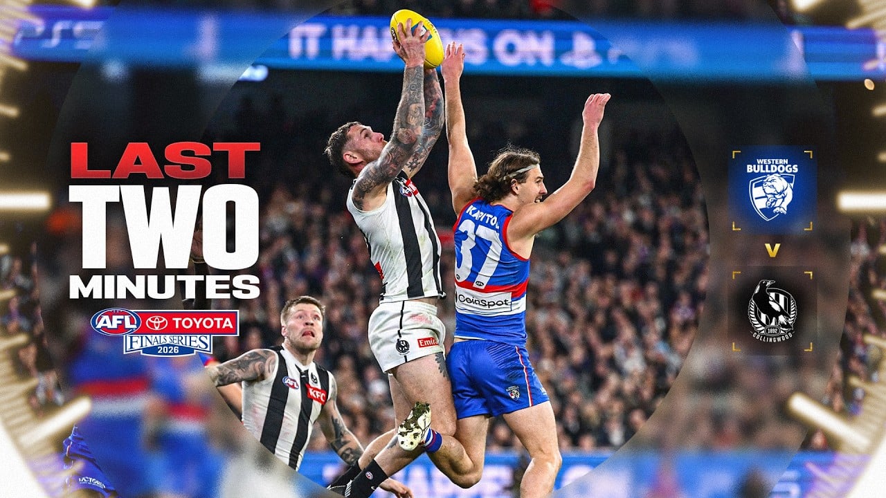 Last Two Minutes: Western Bulldogs v Collingwood | Wildcard Final | AFL