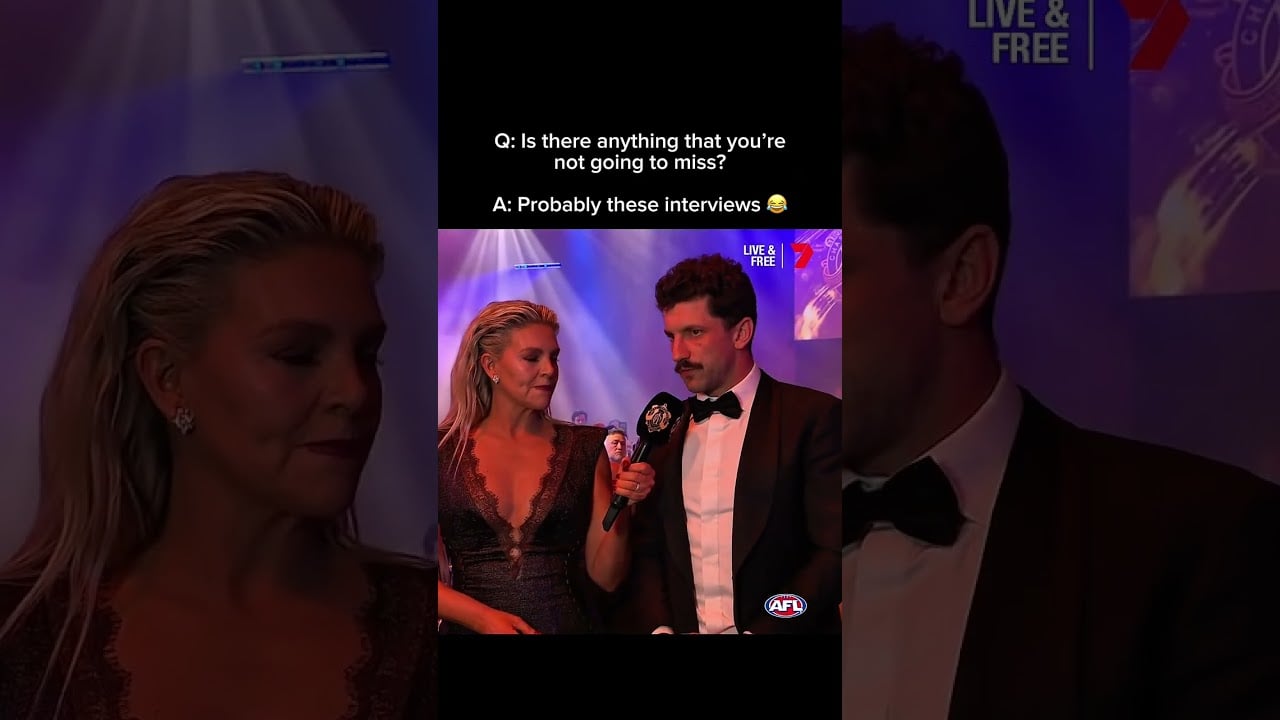 LIbba is ready to leave the limelight 😆 #afl #footy