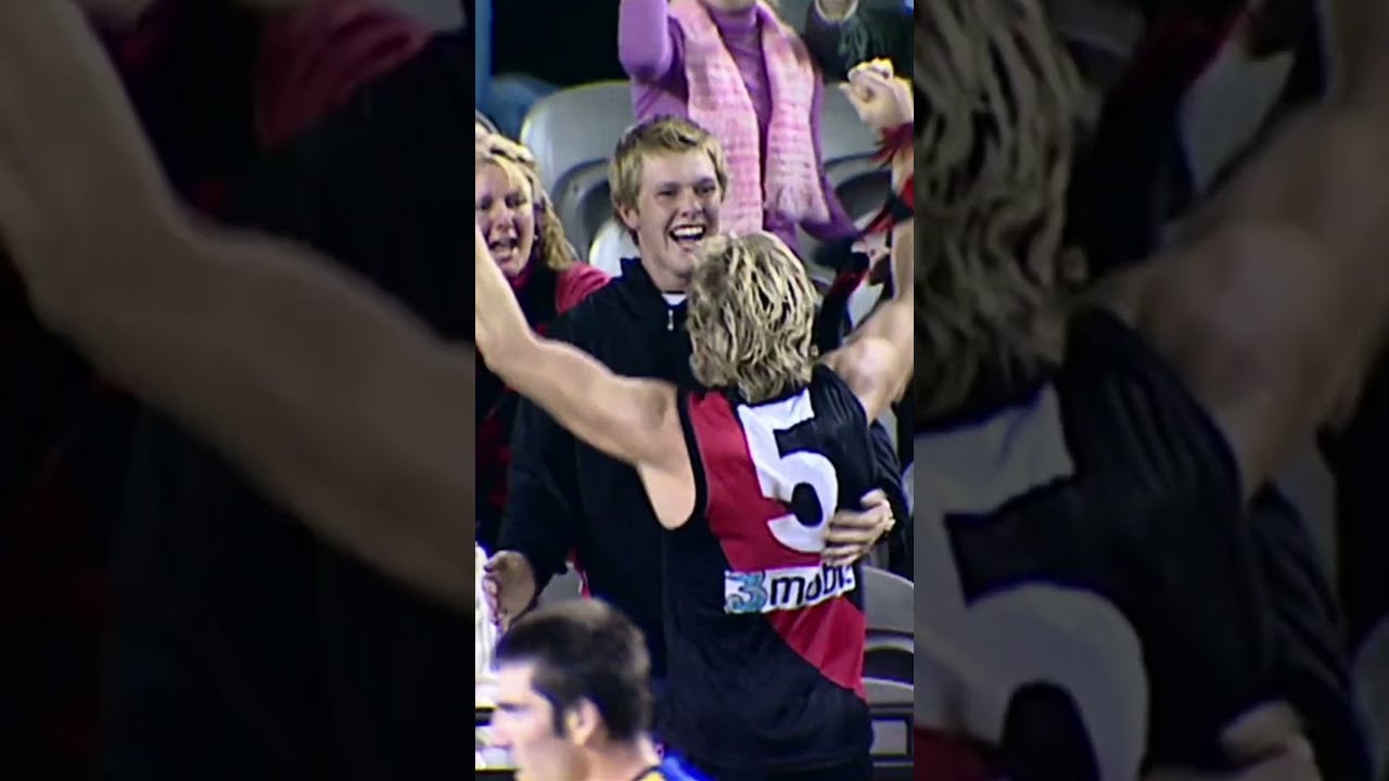 James Hird reunites with fan he hugged ❤️ #afl #footy