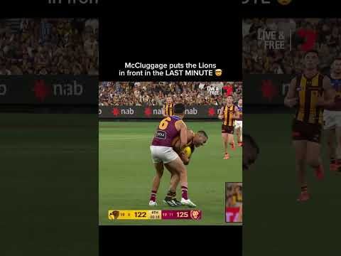 McCluggage sends the Lions into a GF 🙌 #afl #footy