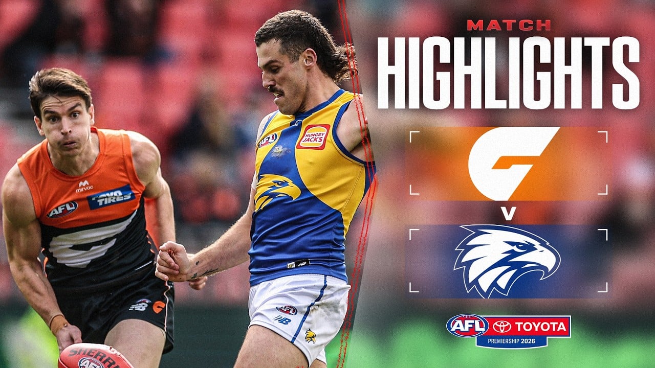 GWS Giants v West Coast Eagles Highlights | Round 23, 2026 | AFL