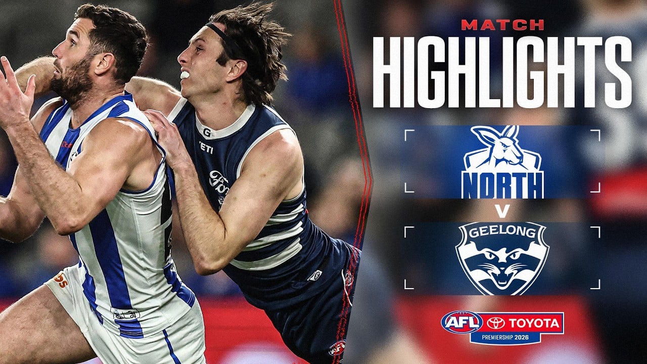 North Melbourne v Geelong Cats Highlights | Round 23, 2026 | AFL